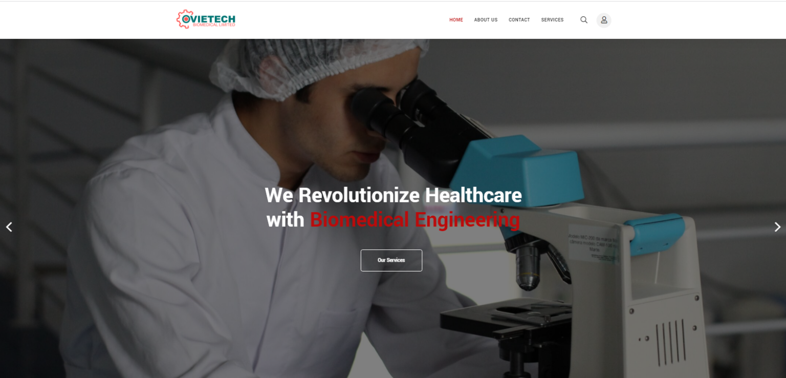 Ovietech website screenshot